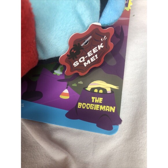 2 Dog Toys-BARK Halloween Boogie Man & Pumpkin Plush Squeak Toy NEW!! - Picture 4 of 6